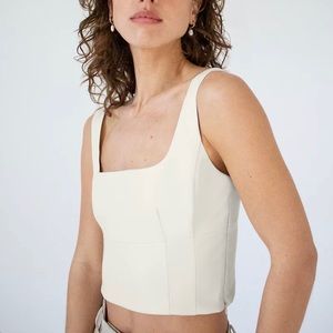 Wilfred Shine Bustier Vegan Leather